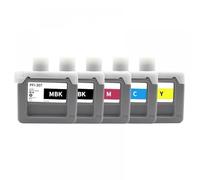 JXHDWYTYO 330ML PFI-307 PFI307 PFI 307 Ink Cartridge Compatible With Printer Model IPF830 IPF840 IPF850 Refill Ink Supply For Compatible Printers(PFI-307-5color 1Set)