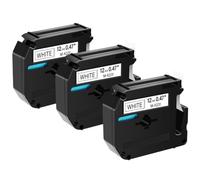 JXHDWYTYO 3PK MK-231 M-K 131 Black On White 12mm Compatible With Printer Supplies For Part Number MK Tape MK221 MK 631 PT-M95 PT-65 PT-70 PT-80(Black on white)