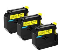 JXHDWYTYO 3PK MK-231 M-K 131 Black On White 12mm Compatible With Printer Supplies For Part Number MK Tape MK221 MK 631 PT-M95 PT-65 PT-70 PT-80(Black on yellow)