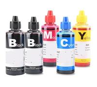 JXHDWYTYO 400ML Ink Dye Compatible With 63 Deskjet 1110 2130 2131 2132 3630 4250 5220 5230 5232 5252 Printer Ink Cartridge Refill(500ML ink)