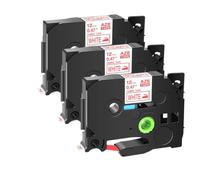 JXHDWYTYO 5 10PK Replace Tz FA231 TZe-FA231 TZe-FA3R Label Ribbon Compatible With Printer Supplies Fabric Tapes Label Printers For Part Number Tz FA231 TZe-FA231 TZe-FA3R(3PK Red on White)