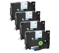 JXHDWYTYO 5 10PK Replace Tz FA231 TZe-FA231 TZe-FA3R Label Ribbon Compatible With Printer Supplies Fabric Tapes Label Printers For Part Number Tz FA231 TZe-FA231 TZe-FA3R(4PK Blue on White)