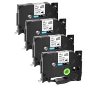 JXHDWYTYO 5 10PK Replace Tz FA231 TZe-FA231 TZe-FA3R Label Ribbon Compatible With Printer Supplies Fabric Tapes Label Printers For Part Number Tz FA231 TZe-FA231 TZe-FA3R(4PK Black on White)