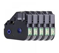 JXHDWYTYO 5PCS LB-200BK Ribbon Compatible With ID Printer C-510T C-210T C-210E C-500T C-200E C-100T C-200T C-580T M-1Std M-1Pro M-1proC M-1Proll