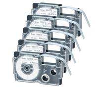 JXHDWYTYO 5PK Black On White 9mm X 8m Compatible With Printer Supplies KL-60 KL-120 KL-HD1 KL-P350W KL-430