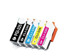 JXHDWYTYO 5pk Ink Cartridge Set PGI 225 PGI-225 CLI 226 Compatible With MG5120 MG5220