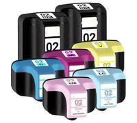 JXHDWYTYO 7 Black Ink Cartridges Compatible With Photosmart C5180 C728 Printers 02 Set