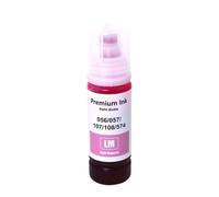 JXHDWYTYO 70ML Dye Ink Refill Compatible With L8058 L18058 L8050 L18050 L18100 Printer 056 057 107(1PC Light Magenta)