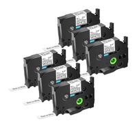 JXHDWYTYO AZE 231 Tapes 12mm Label Tape Compatible With Printer PT 1010 PT D450 TZ TZe 231 241(6PK Black on White)