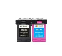 JXHDWYTYO Compatible 652XL Ink Cartridge Replacement Works With 652 For Deskjet 1115 1118 2135 2136 2138 3635 Printers(1BLACK 1COLOR)