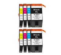 JXHDWYTYO Compatible 903XL Ink Cartridge For OfficeJet Pro 6950 6960 6961 6970 6971 Printers Works With 903 903XL 907 Models(2BK 2C 2Y 2M)
