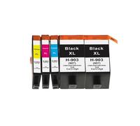 JXHDWYTYO Compatible 903XL Ink Cartridge Replacement For 903 903XL 907 Works With OfficeJet Pro 6950 6960 6961 6970 6971 Printers(5PK)