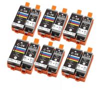 JXHDWYTYO Compatible Ink Cartridge For Printers Works With PGI35 CLI36 CLI-36 CLI 36 And IP100B IP100 IP100 260 320 Models(6SET)