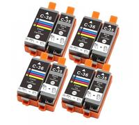 JXHDWYTYO Compatible Ink Cartridge For Printers Works With PGI35 CLI36 CLI-36 CLI 36 And IP100B IP100 IP100 260 320 Models(4SET)