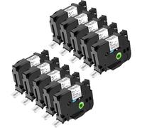 JXHDWYTYO Compatible With TZ Tape 18mm Laminated TZe-241 TZe241 Black On White Label Tape Printer(10 Pcs)