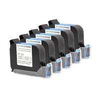 JXHDWYTYO Ink Cartridge 12.7mm 2588 JS12 42ML Black Red Blue Green Quick Drying Print Height Universal Compatible With Handheld Inkjet Printer(12.7mm-Black 5pcs)