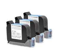 JXHDWYTYO Ink Cartridge 12.7mm 2588 JS12 42ML Black Red Blue Green Quick Drying Print Height Universal Compatible With Handheld Inkjet Printer(12.7mm-Black 3pcs)