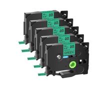 JXHDWYTYO Label Tape 5PK Or 10PK Tze 231 131 631 6mm 9mm 12mm Laminated Cassette Compatible With Label Maker(5PK-Black on Green)