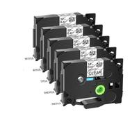 JXHDWYTYO Label Tape 5PK Or 10PK Tze 231 131 631 6mm 9mm 12mm Laminated Cassette Compatible With Label Maker(5PK-Black on Clear)