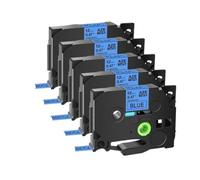 JXHDWYTYO Label Tape 5PK Or 10PK Tze 231 131 631 6mm 9mm 12mm Laminated Cassette Compatible With Label Maker(5PK-Black on Blue)
