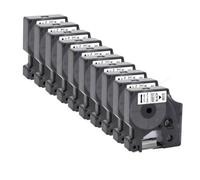 JXHDWYTYO Labels 12mm Compatible With D1 LabelManager LM160 210D 280 360D Label Maker(10PK Black on White)