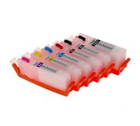 JXHDWYTYO Refillable Ink Cartridge With Auto Reset Chip Works With Printers Like PGI480 CLI481 TS9540 TS9541C TS6240 TS6340 TS8240 TS8340(1SET 6PCS)