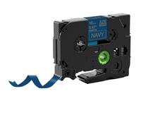 JXHDWYTYO Satin Label Tape 12mm 1 Piece Compatible With H110 E1000Pro Label Maker TZe-R231 TZe-RN34 RE34 RE31(Gold on Navy)