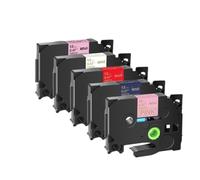 JXHDWYTYO Satin Non Laminated Gift Wrapping Tape Compatible With Printer Supplies Tz TZe RW34 RN34 R234 RE34 12mm(5 Colors)