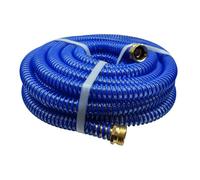 JXHONG Industrial Grade HVLP Flexible Whip Hose, 25 Feet, ID 0.63", Ultra-Soft PU Material, Metallic Fitting, Lightweight & Kink-Free, Temperature Range -4°F to 194°F