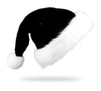 JXITON Christmas Santa Hat,Black Velvet Xmas Holiday Hat for Adults Unisex Christmas New Year Festive Party Supplies