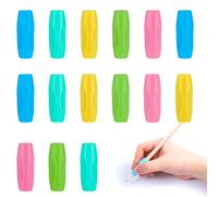Jxiwfvl 15 PCS Pen Grips for Adults, Silicone Pens Grips, Ergonomic Pens Grip for Handwriting, Multicolor Comfort Grip for Pen Pencils Drawing