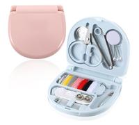 Jxiwfvl 2PCS Travel Sewing Kit Mini Sewing Kit Emergency Portable Repair Kits DIY Supplies, Beginner Friendly with Scissors, Threads, Needles