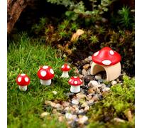 Jxiwfvl 5PCS Jumping Spiders Mushroom Styling Platforms Enclosure Accessories, Mping Spider Habitat Decor with Mushroom Hide, Resin Spider Accessories and Jumping Spiders Enclosure Deco