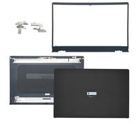Jxjslp Replacement LCD Back Cover Top Case Lid Front Bezel Frame with Hinges for DELL Inspiron 15 3510 3511 3515 3520 3525 Series Laptop 0WPN8 00WPN8 9WC73 09WC73 AP3LE000901 Black