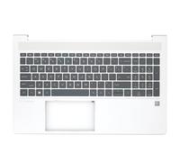 Jxjslp Replacement Upper Case Palmrest Backlit Keyboard Assembly for HP Elitebook 650 655 G9 15'' Notebook Top Cover N17712-001 Silver