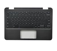 Jxjslp Replacement Upper Case Palmrest for DELL Chromebook 11 3110 Upsell Series Laptop Keyboard Assembly 00H7CN AP3IU000800 Black
