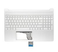Jxjslp Replacement Upper Case Palmrest for HP 15T-DY 15-DY 15-EF 15Z-EF 15s-eq 15s-fq 15s-er 15s-fr Series Laptop Top Cover Non-Backlit Keyboard Assembly M17184-001 L63578-001 Natural Silver