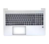Jxjslp Replacement Upper Case Palmrest Keyboard for HP Elitebook 650 G9 Series Laptop Top Cover with Backlit Keyboard M05033-001