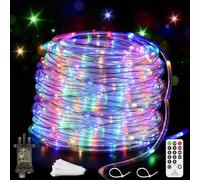 JXLEDAYY 164 FT 500 LED Rope Lights Outdoor Waterproof String Lights Plug in with 8 Modes Timer Remote Christmas Lights Mains Powered for Indoor Garden Pathway Tree Ladder Pool Decoration-Multicolor