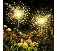 JXLEDAYY 480 LED Solar Lights Outdoor Garden 2 Pack Firework Solar Lights Starburst Fairy Lights with 8 Modes Waterproof for Outside Patio Courtyard Party Wedding Decorations