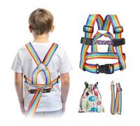 JXM Safety Harness Leash for Active Child (3-6 yrs) with Grab Handle, Secure Walking Leash with Tether for Autism, Special Needs, ADHD ASD Kids, Adjustable Autism Elopement Harness with Pouch