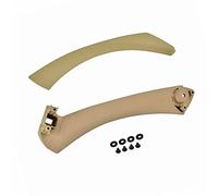 JXMFKBB 1 Set Car Original Inner Door Handle Panel Cover Gray Beige Black Left Right Sedan Pull Trim Cover/Fit for BM.W 3-Series E90 E91(Beige Left)
