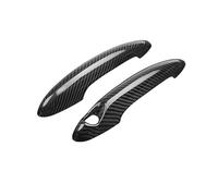 JXMFKBB 2PCS Car Carbon Fiber Decorative Accessories car Exterior Door Handle Handle/Fit for BMW MINI Cooper F54 F55 F56 F57 F60 R55 R56 R60(Black-R Series)
