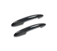 JXMFKBB 2Pcs Door Handle Case/Fit for MINI Coopers F54 F55 F60 F56 F57 Exterior Door Handle Protective Cover Sticker Car Styling Accessories(Black,No Hole and No Light)