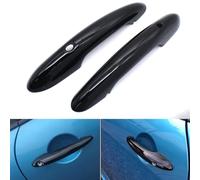 JXMFKBB 2Pcs Door Handle Case/Fit for MINI Coopers F54 F55 F60 F56 F57 Exterior Door Handle Protective Cover Sticker Car Styling Accessories(Carbon Fiber,No Hole and No Light)