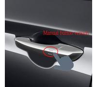 JXMFKBB 4PCS Carbon Fiber Style Door Handle Cover Sticker Trim/Fit for Genesis G70 Car-Styling Exterior Parts Accessories(Press Down Button)