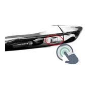JXMFKBB 4PCS Carbon Fiber Style Door Handle Cover Sticker Trim/Fit for Genesis G70 Car-Styling Exterior Parts Accessories(Touch Button)