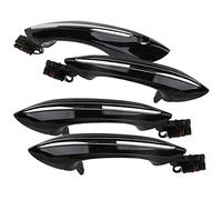 JXMFKBB 4X Black Outer Outside Exterior Comfort Access Door Handle Set/Fit for BMW 5 6 7 Series F07 F10 F11 F06 F12 F13 F01 F02 51217231931