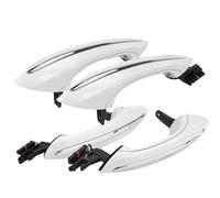 JXMFKBB 4X White Outer Outside Exterior Comfort Access Door Handle Set/Fit for BMW 5 6 7 Series F07 F10 F11 F06 F12 F13 F01 F02 51217231931(Front Left Side)