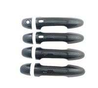 JXMFKBB ABS Carbon Car Accessory Door Handle Cover Trim Paste Style 2014 2016 2017 2018 2019 /Fit for Toyota Hilux Revo Fortuner RAV4 Innova(2 Smart Hole)
